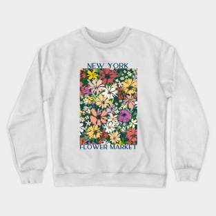 Abstract Flower Market Illustration 25 Crewneck Sweatshirt